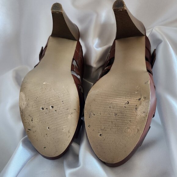 Guess "Nivena2" Strappy Mule with Gold Zipper and Buckle Detail - Picture 3 of 3